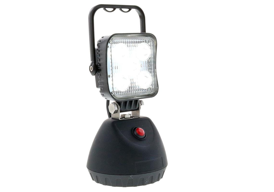 Magnetic rechargeable LED work lamp